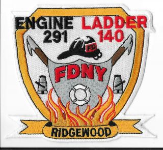 York Fire Department (fdny) Engine 291/ladder 140 Patch V2