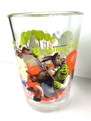 Mcdonalds Dreamworks Shrek The Third Drinking Glass Tumbler Cup 2007 (b)