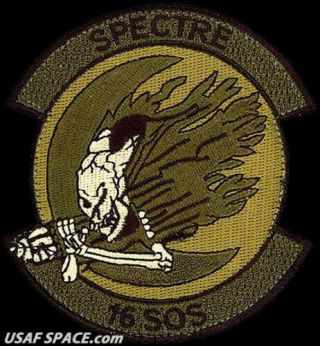 Usaf 16th Special Operations Sq - Ac - 130 Gunship - Spectre - Ocp Vel Patch