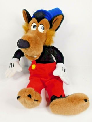 Vintage Disney Big Bad Wolf Plush - Disneyland/walt Disney World - Small Blemish