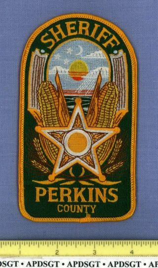 Perkins County Sheriff Nebraska Police Patch Ear Of Corn Lake