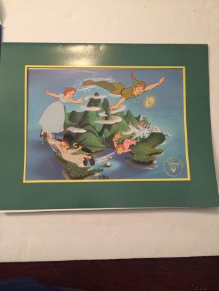 1998 Walt Disney Store Peter Pan Exclusive Commemorative Lithograph W/ Sleeve