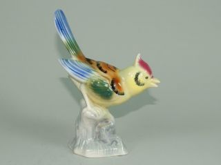 Blue Jay Bird Porcelain China Figure Multi - Color Vintage 1940s Exc