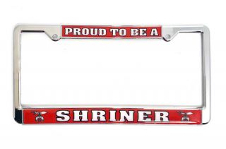 Proud To Be A Shriner License Plate Frame,  Lf