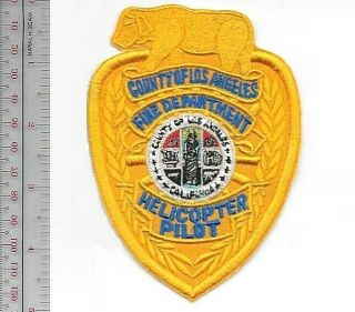 Helitack Los Angeles County Fire Department Laco Fd Helicopter Pilot Patch Calif