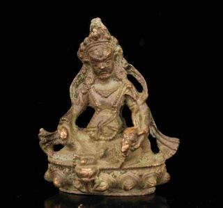 China Hand - Carved Collect Old Bronze Spiritual Tibetan Buddha Statue H1705