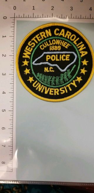 Western Carolina University Police Patch North Carolina