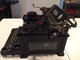 Vintage Royal Model 10 Typewriter 1930 Beveled Window Panes Both Sides,  X - 790983 2