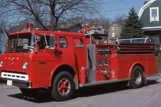 Conway Pa 1972 Ford C Bruco Pumper - Fire Apparatus Slide