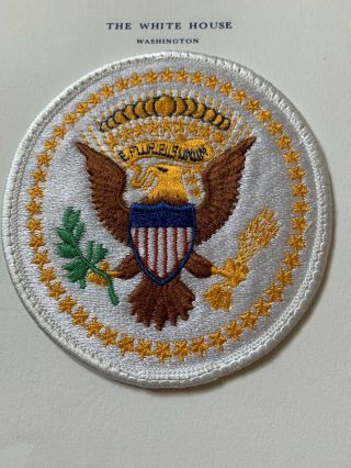 Us Secret Service Uniformed Division White Embroidered Patch.  Authentic Patch.