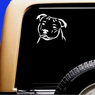 Staffy Staffordshire Bull Terrier Pitbull Dog Car Decal Sticker Design