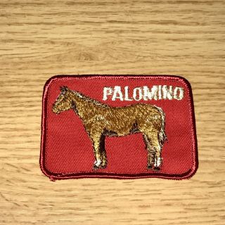 Vintage 1970s Palomino Horse Patch Pony Western Equestrian Riding Nos