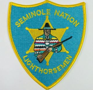 Seminole Nation Lighthorsemen Tribal Oklahoma Patch