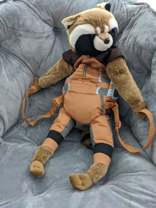 Rocket Raccoon Plush Backpack Marvel Guardians Of The Galaxy Costume