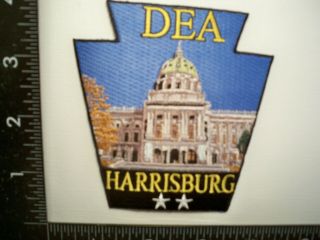Federal Dea Harrisburg,  Pa Ofc Patch Pa Keystone State Police Drug Tf Gman