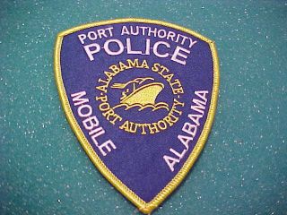 Alabama State Port Authority Police Patch Shoulder Size
