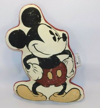 Vintage Disney Trow Pillow - Mickey Mouse Shaped - Disney Parks Auth