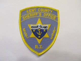 Rhode Island State Kent Co Sheriff Patch Obsolete