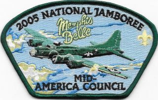 2005 National Jamboree Mid - America Council Strip Csp Sap Boy Scouts Of America