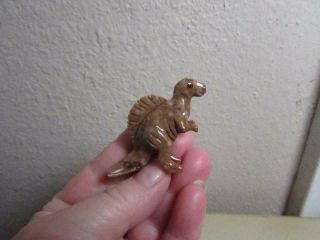 Spinosaurus,  Miniature Stone Dinosaur Hand Carved From The Andes Richly Hued