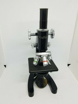 Vintage Cooke Troughton & Simms Microscope 5x 10x 40x 95x
