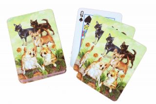 Chihuahua Dog Poker Playing Cards Set Deck Of Card Ruth Maystead Chihuahuas
