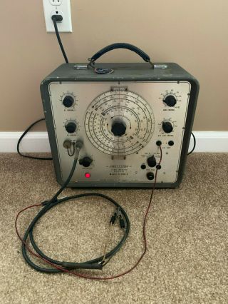 Vintage Precision Signal Marking Generator Model E - 200 - C Deluxe Model - Powers Up