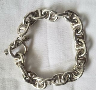 Vintage Sterling Silver Bracelet 51.  6 Grams