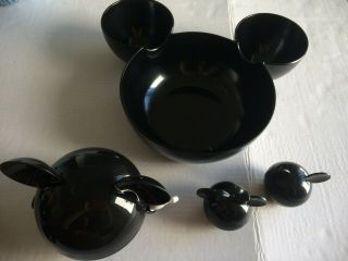 Disney Mickey Mouse Bowls Salt/pepper Shakers Chip Dip Mouse Shape Zak Designs