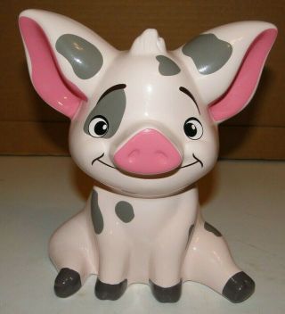 Disney Moana Pua Pig Bank Collectible Ceramic Pink Piggy Bank Fab Ny