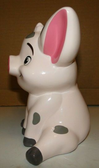 Disney Moana Pua Pig Bank Collectible Ceramic Pink Piggy Bank FAB NY 3