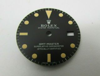 Vintage Rolex 1675 Gmt Master Refinished Dial