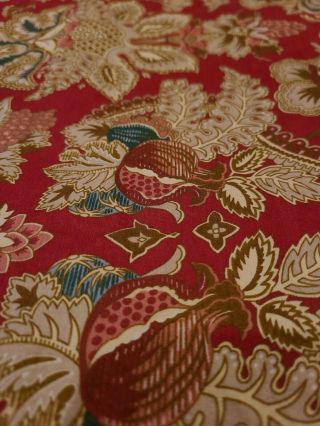 Vintage BLUE LABEL Ralph Lauren Red Jardiniere French Country KING Duvet Cover❤ 3