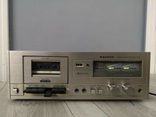 Vintage Sanyo Stereo Cassette Deck Rd - 10 Dolby & Metal Tape Function (serviced)