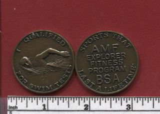 Given Out At The Bsa 1964 Jamboree Amf Medal Swimming