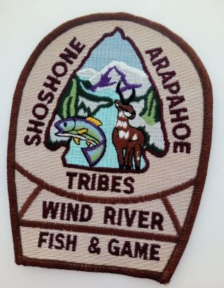 Shoshone Arapahoe Wyoming Fish & Game Wind River Tribal Police Patch