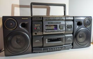 Vintage Panasonic Xbs Rx - Ds750 Boombox Stereo Am/fm Radio Cd Changer Cassette