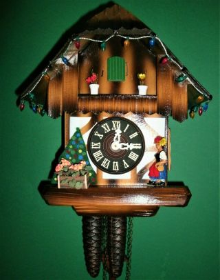Vintage Classic Chalet 1 Day Cuckoo Clock 13 (christmas In July)