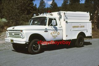 Fire Apparatus Slide,  Rescue 913,  Truckee / Ca,  1966 Ford 4x4 / Utility Body Co.