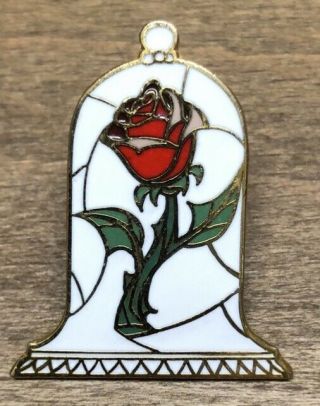 Ultra Rare Disney Pin 6042 Beauty And The Beast Rose In Bell Animation Cm Pin