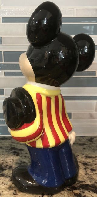 Vtg Mickey Mouse Figurine Walt Disney Productions Hand Painted 9 