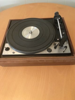 Vintage Dual 1229 Turntable With Wood Base.  Made In Germany