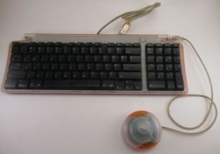 Apple Vintage Tangerine Keyboard (m2452) & Mouse (m4848) -
