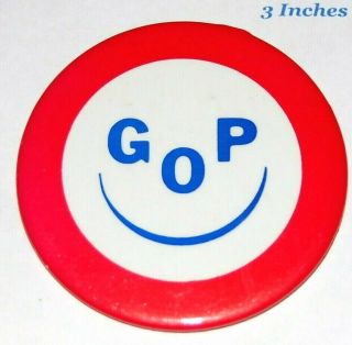 1980 Ronald Reagan Gop Republican Campaign Pin Pinback Button Badge Political