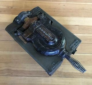 Vintage Malted Waffle Maker Fs Carbon Rugged 1 Cast Iron Commercial Not