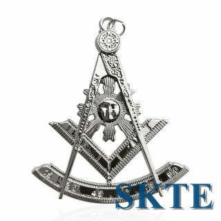 Masonic Freemason Past Master Officer Jewel Sliver Pendant Collectible Gift