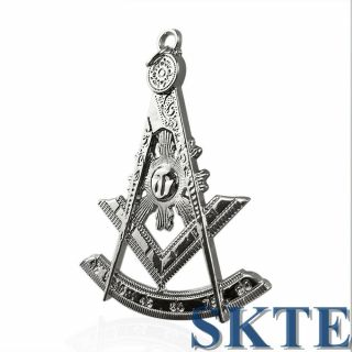 Masonic Freemason Past Master Officer Jewel Sliver Pendant Collectible Gift 3