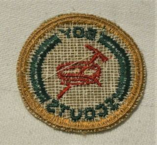 Mountaineer Boy Scout Proficiency Award Badge Tan Cloth Troop Large 2
