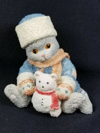 Vintage Rtd 1994 Calico Kittens " Blue Without You " Russian Blue,  New/mint W.