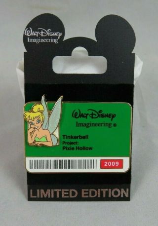 Disney Wdi Pin - Cast Id Badge Series 2009 - Tinker Bell - Peter Pan